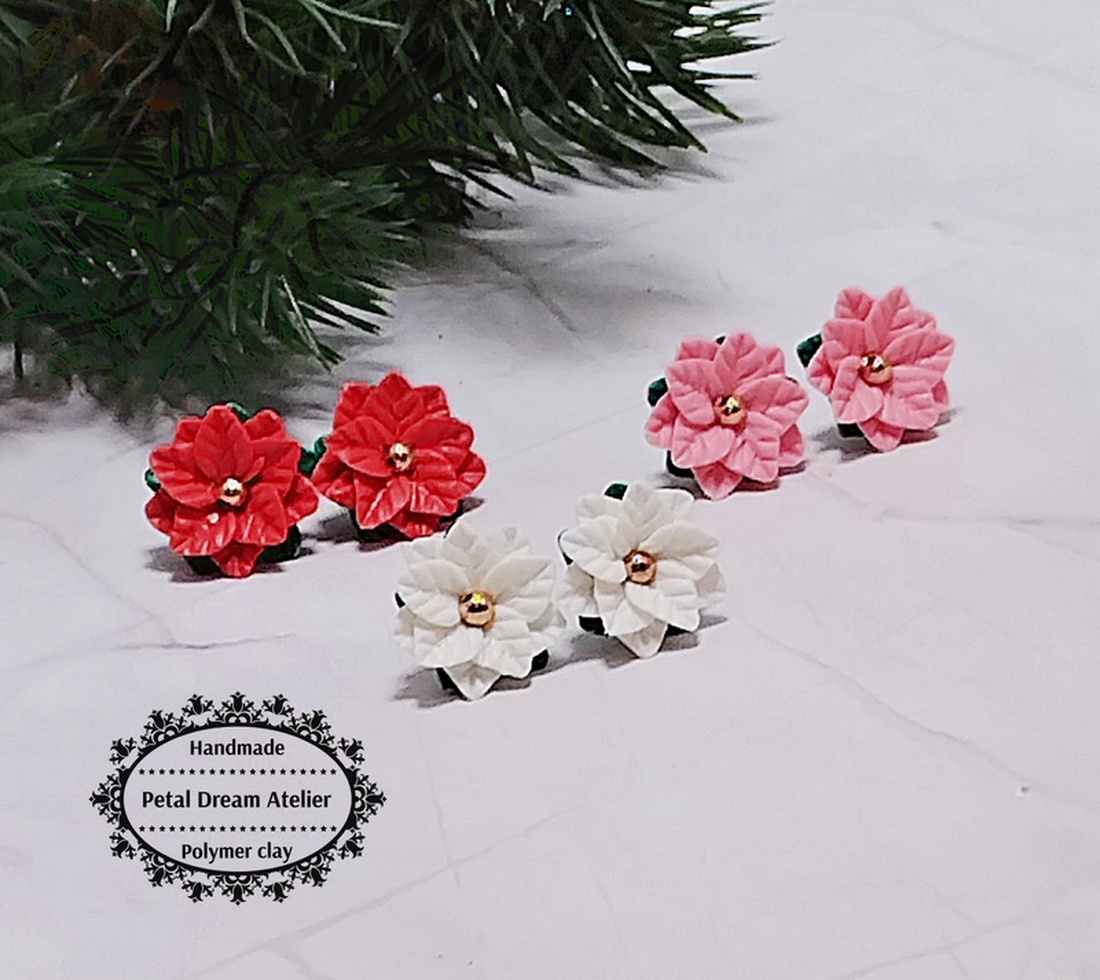 Cercei mici crăciunițe - bijuterii - seturi de bijuterii - Artynos.ro