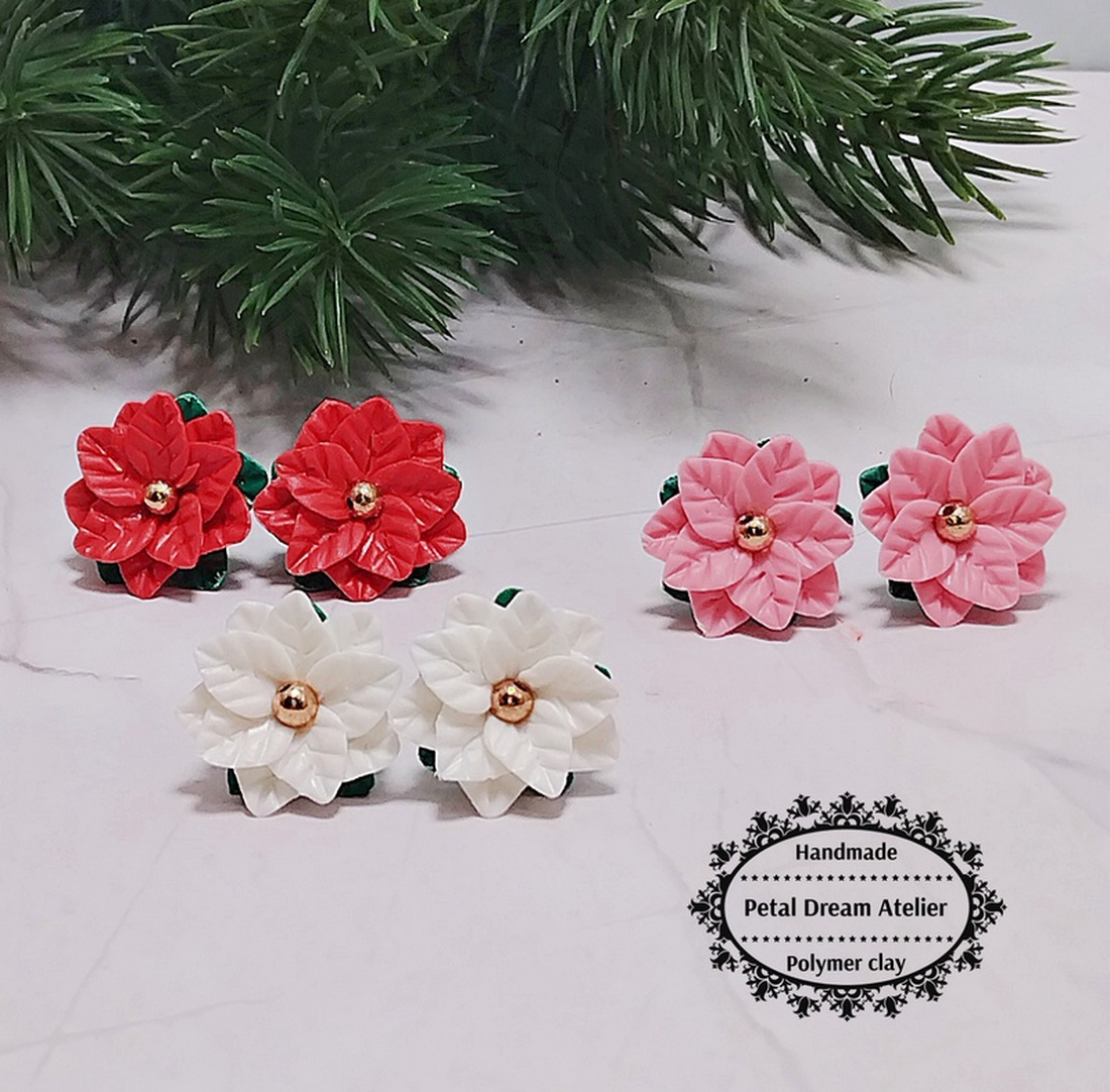 Cercei mici crăciunițe - bijuterii - seturi de bijuterii - Artynos.ro