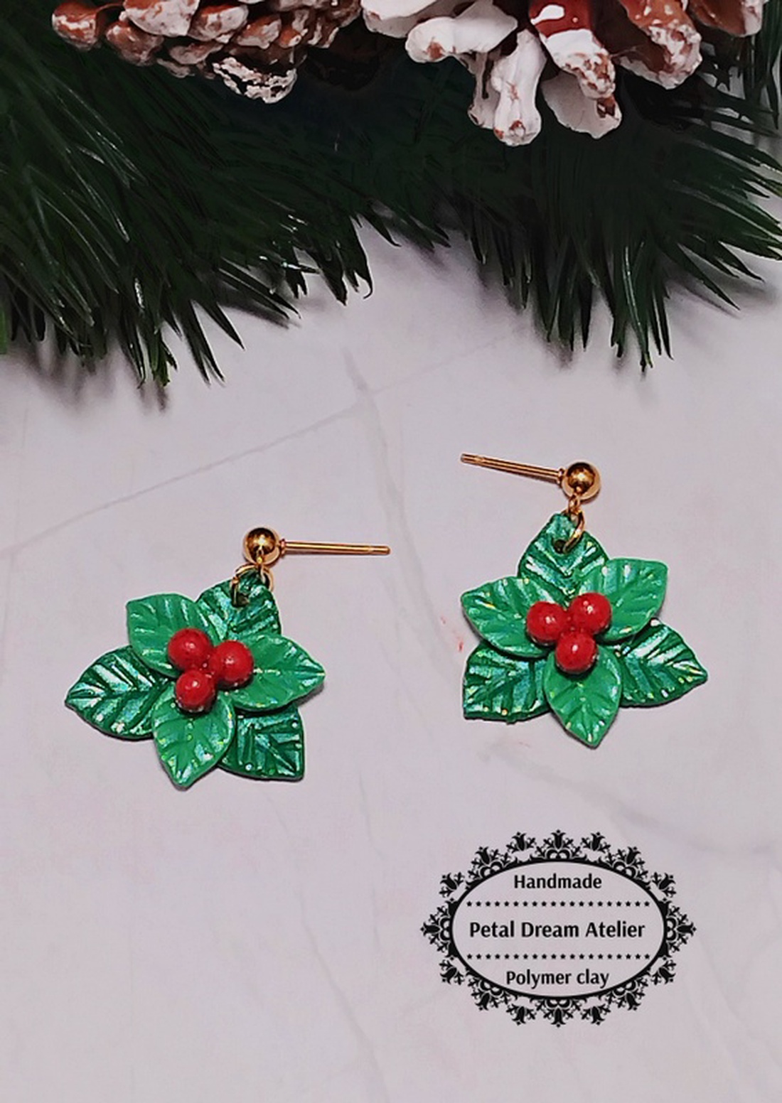 Cercei de Crăciun - bijuterii - cercei - cercei cu figurine - Artynos.ro