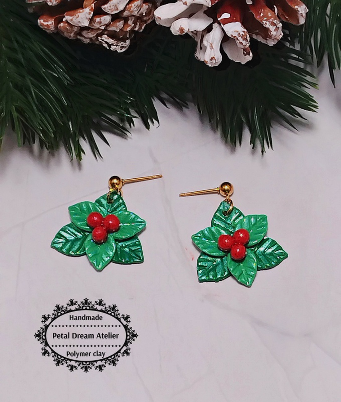 Cercei de Crăciun - bijuterii - cercei - cercei cu figurine - Artynos.ro