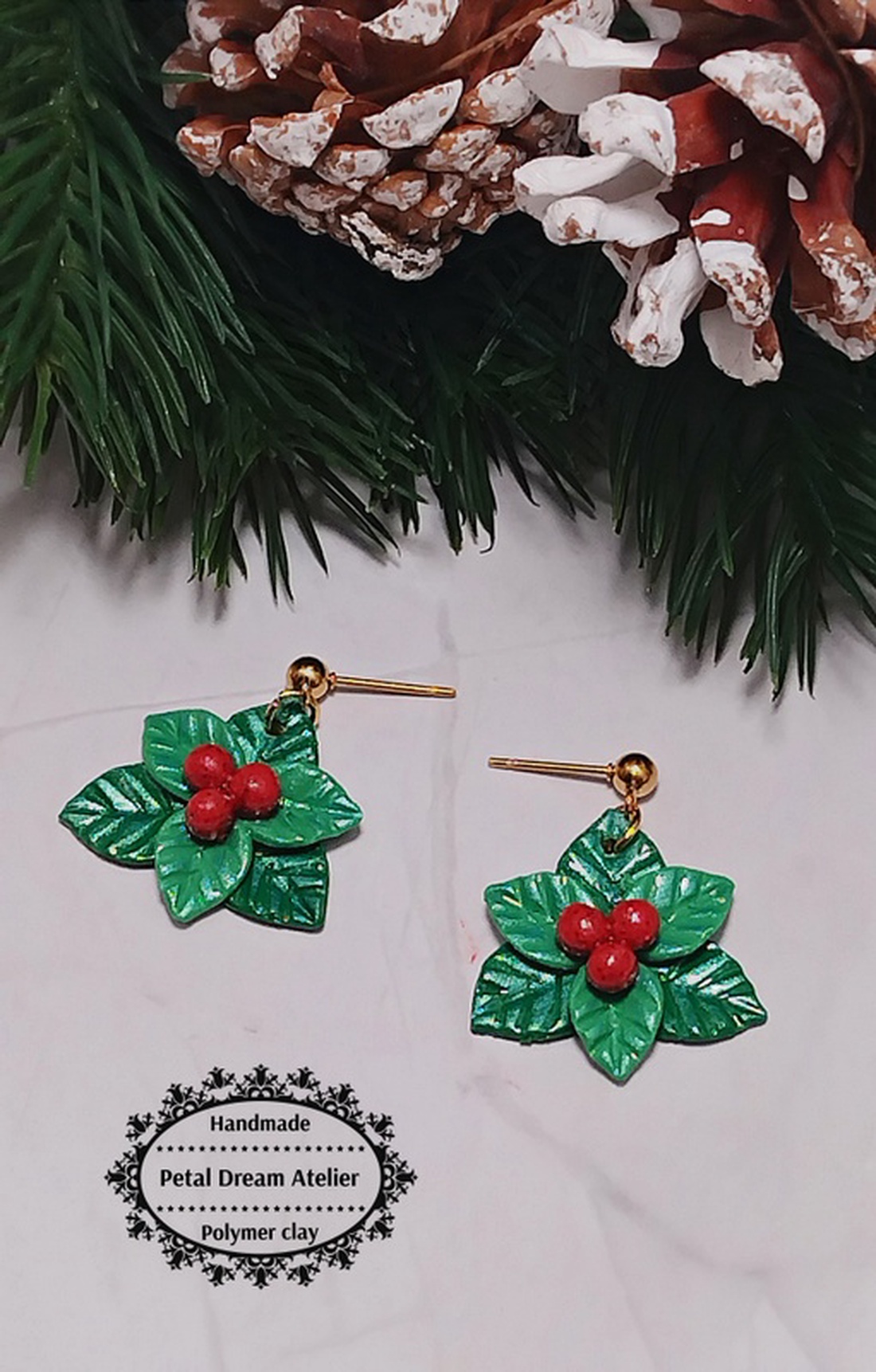 Cercei de Crăciun - bijuterii - cercei - cercei cu figurine - Artynos.ro