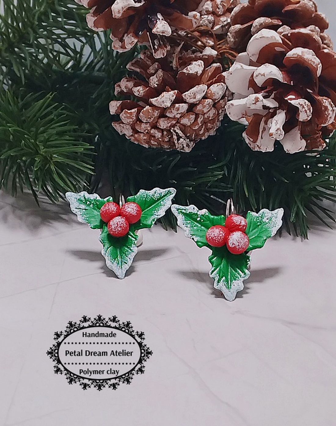 Cercei illex cu zăpadă - bijuterii - cercei - cercei cu figurine - Artynos.ro