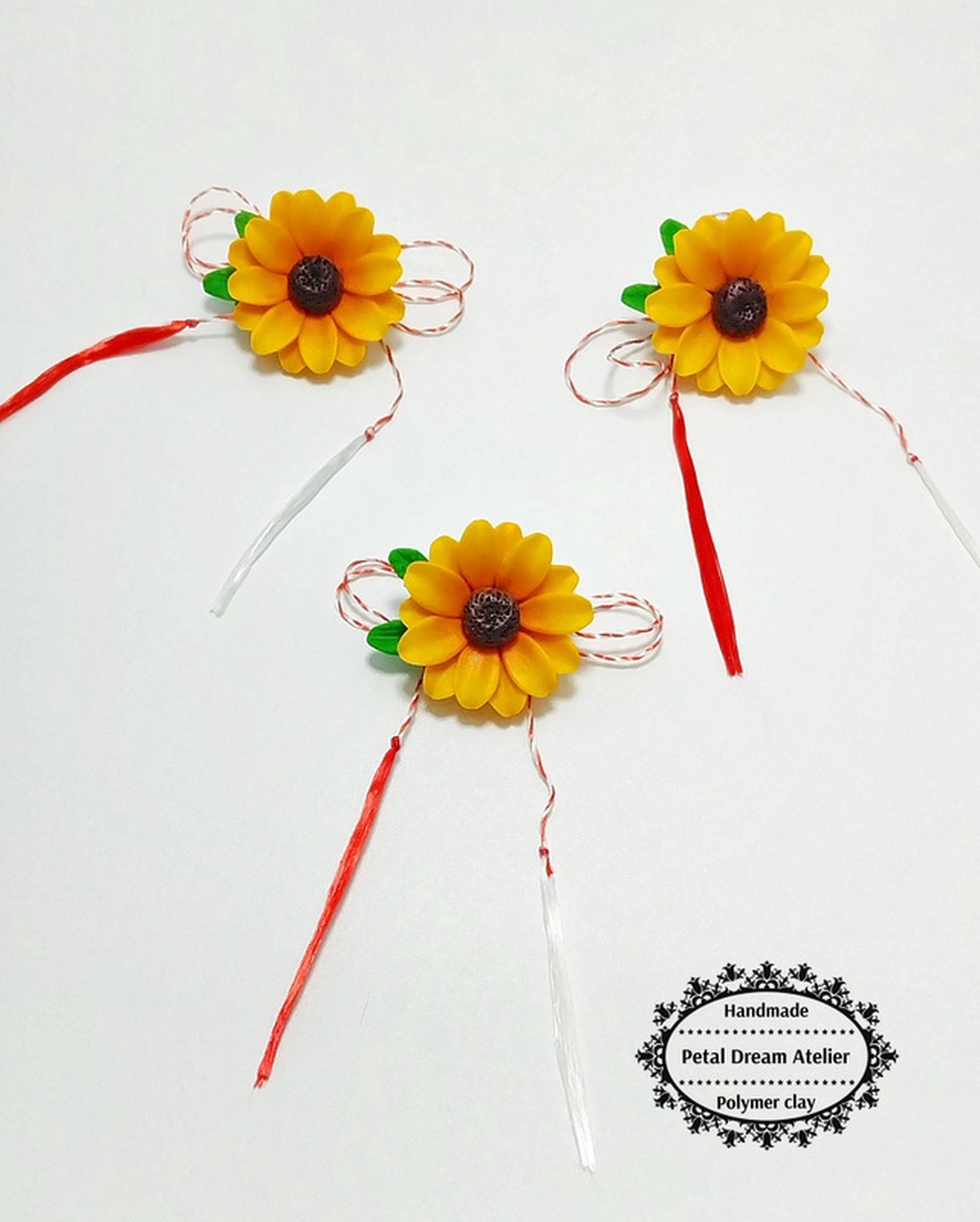  Floarea-soarelui - bijuterii - mărțișor - Artynos.ro