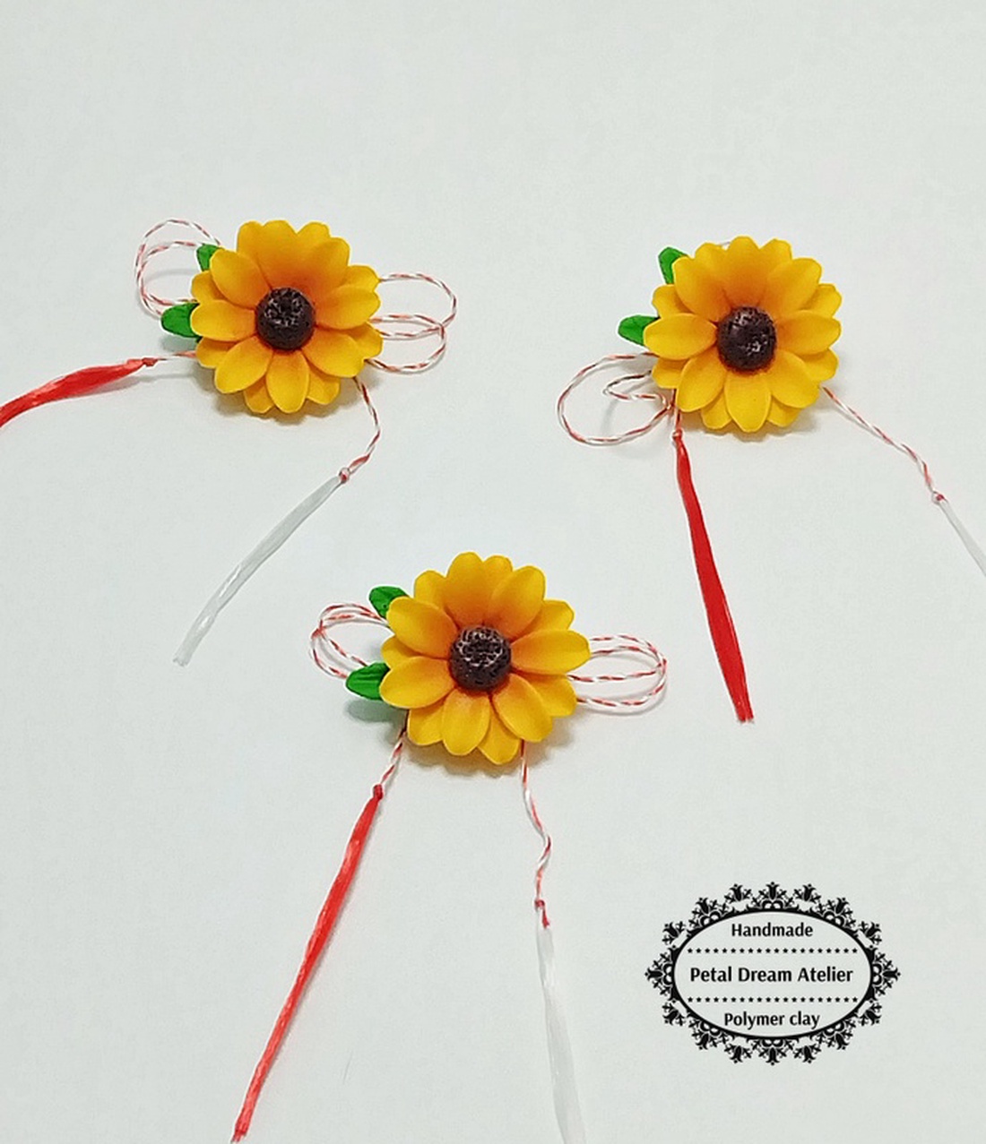  Floarea-soarelui - bijuterii - mărțișor - Artynos.ro