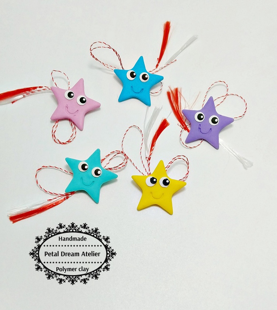 Set steluțe colorate - bijuterii - mărțișor - Artynos.ro