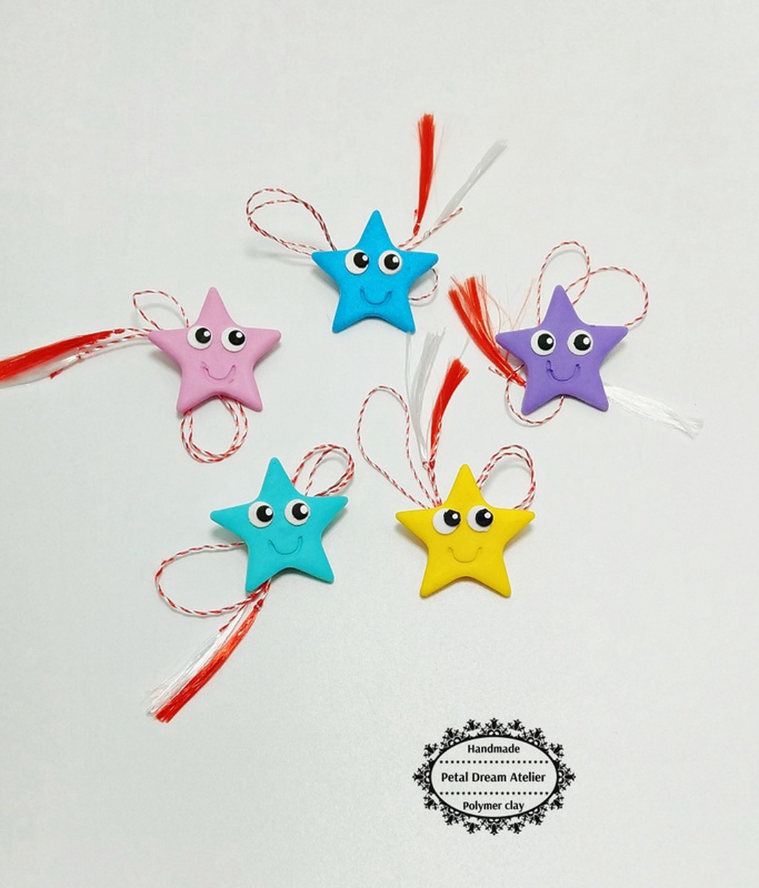 Set steluțe colorate - bijuterii - mărțișor - Artynos.ro