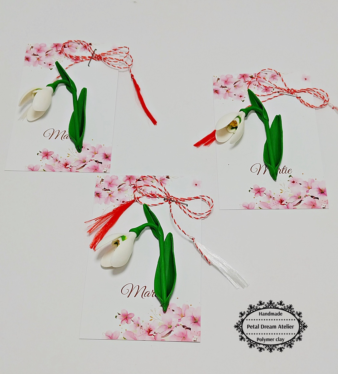 Broșă ghiocel - bijuterii - mărțișor - Artynos.ro