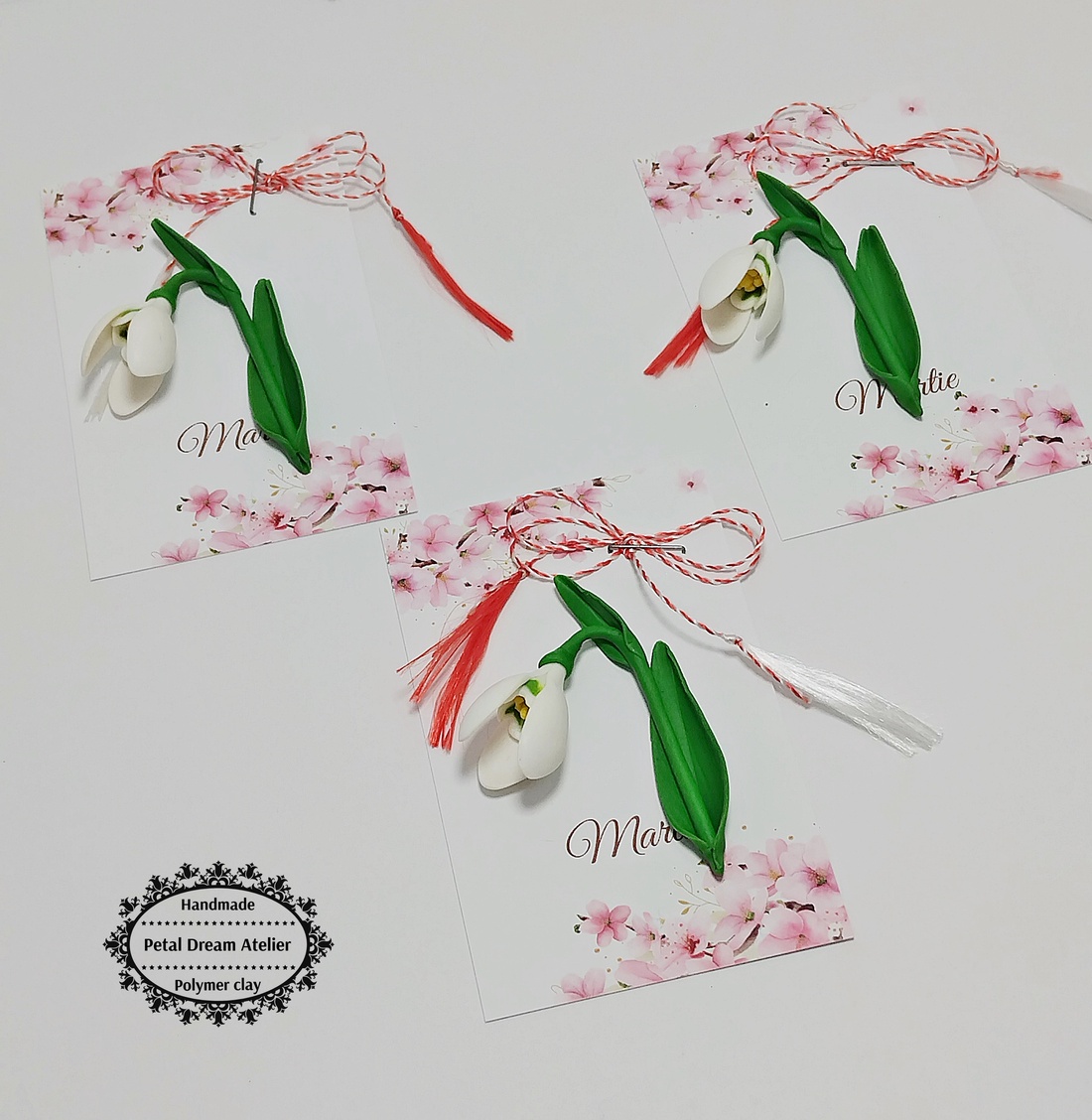 Broșă ghiocel - bijuterii - mărțișor - Artynos.ro