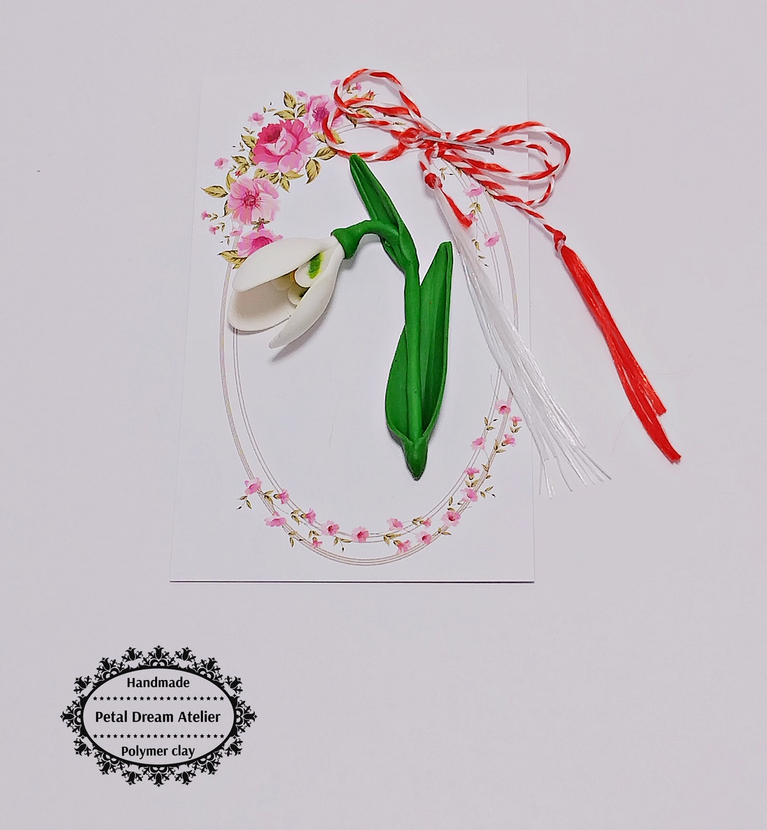 Broșă ghiocel - bijuterii - mărțișor - Artynos.ro