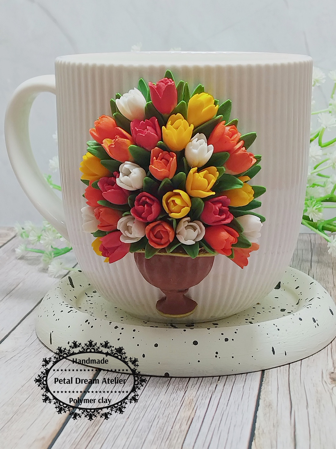 Cană cu lalele - casă & stil de viață - echipamente de bucătărie - accesorii de servire - căni - Artynos.ro