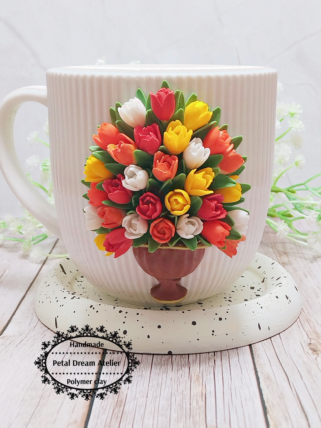 Cană cu lalele - casă & stil de viață - echipamente de bucătărie - accesorii de servire - căni - Artynos.ro