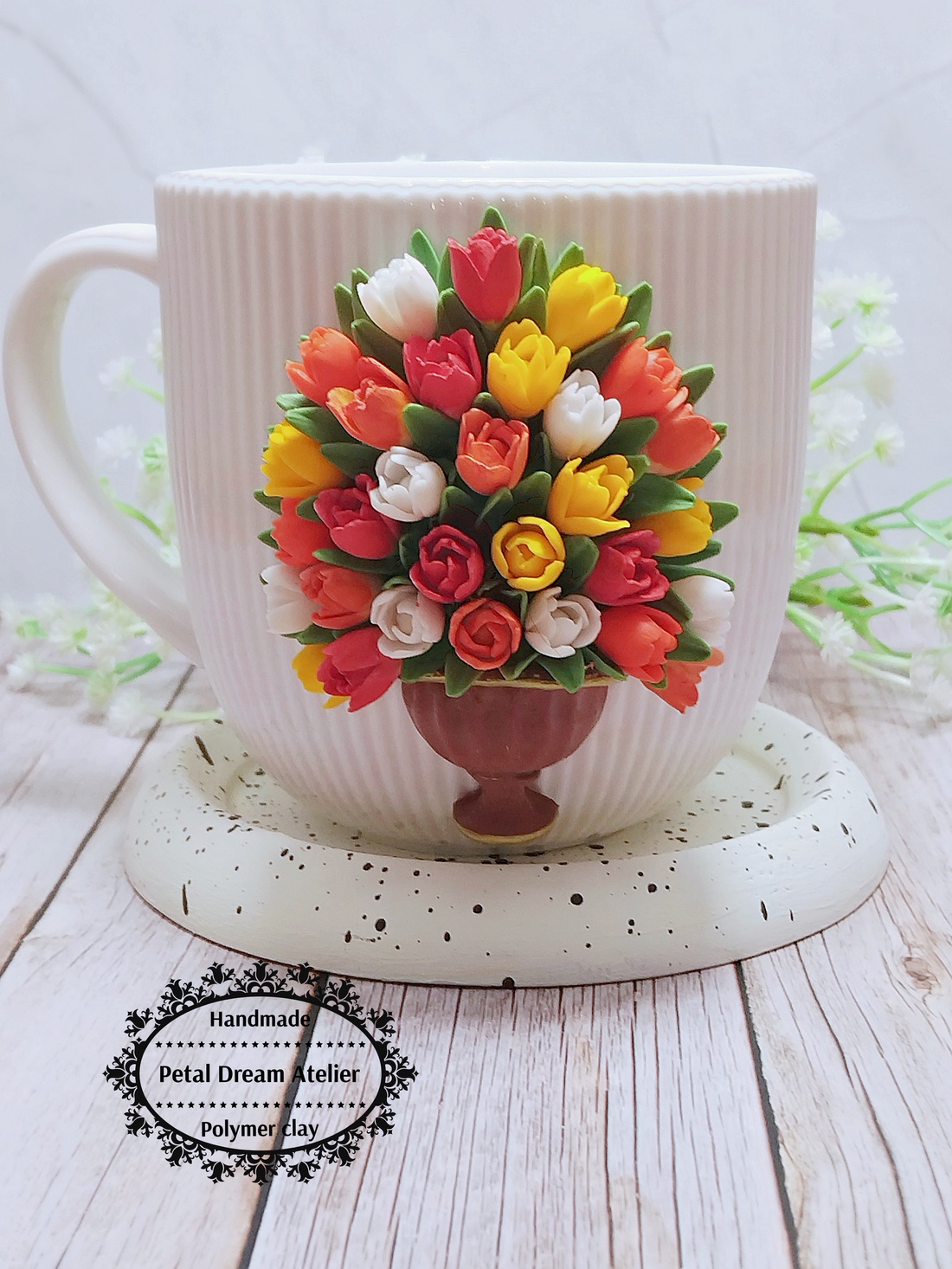 Cană cu lalele - casă & stil de viață - echipamente de bucătărie - accesorii de servire - căni - Artynos.ro