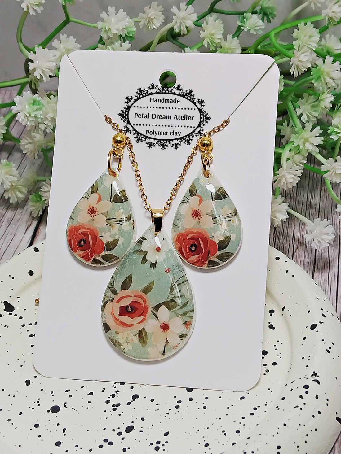 Set cu flori - bijuterii - seturi de bijuterii - Artynos.ro