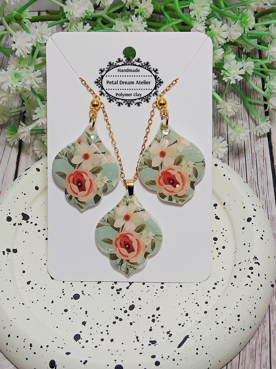 Set cu flori - bijuterii - seturi de bijuterii - Artynos.ro