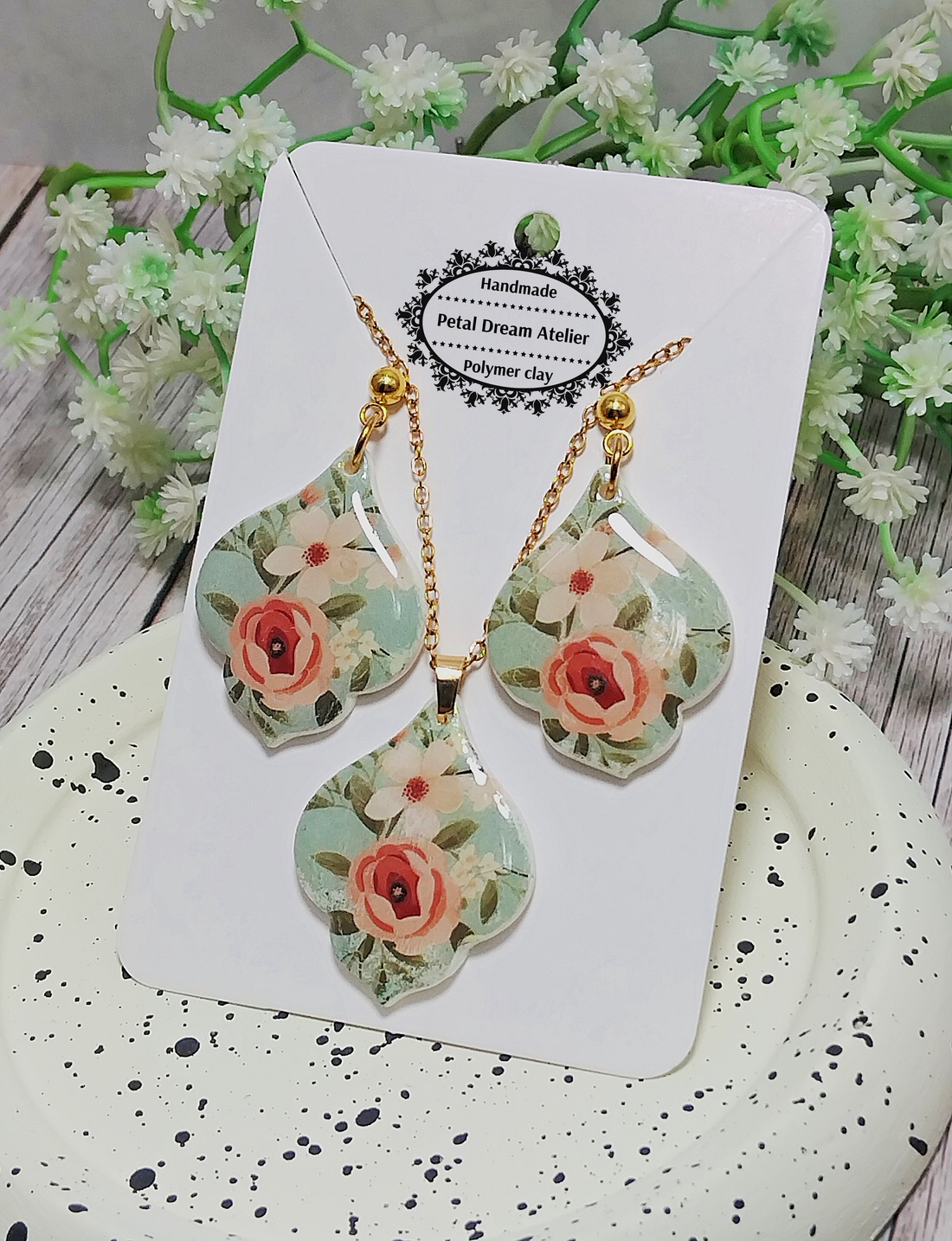 Set cu flori - bijuterii - seturi de bijuterii - Artynos.ro