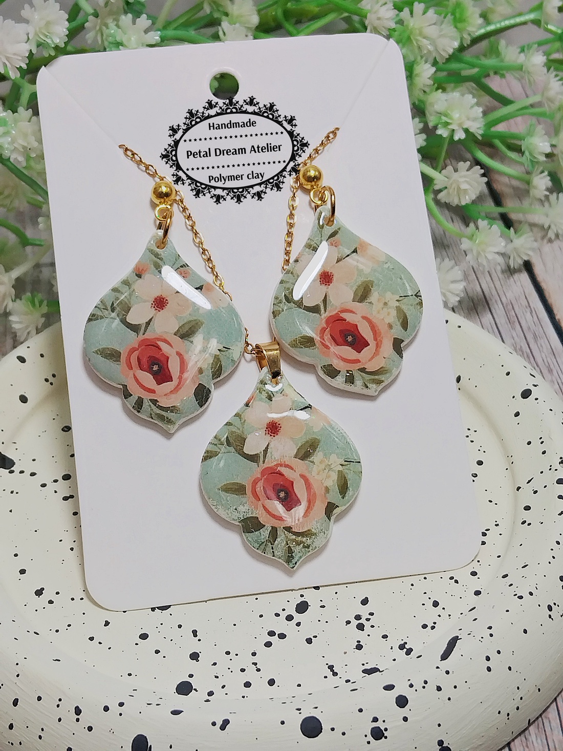 Set cu flori - bijuterii - seturi de bijuterii - Artynos.ro