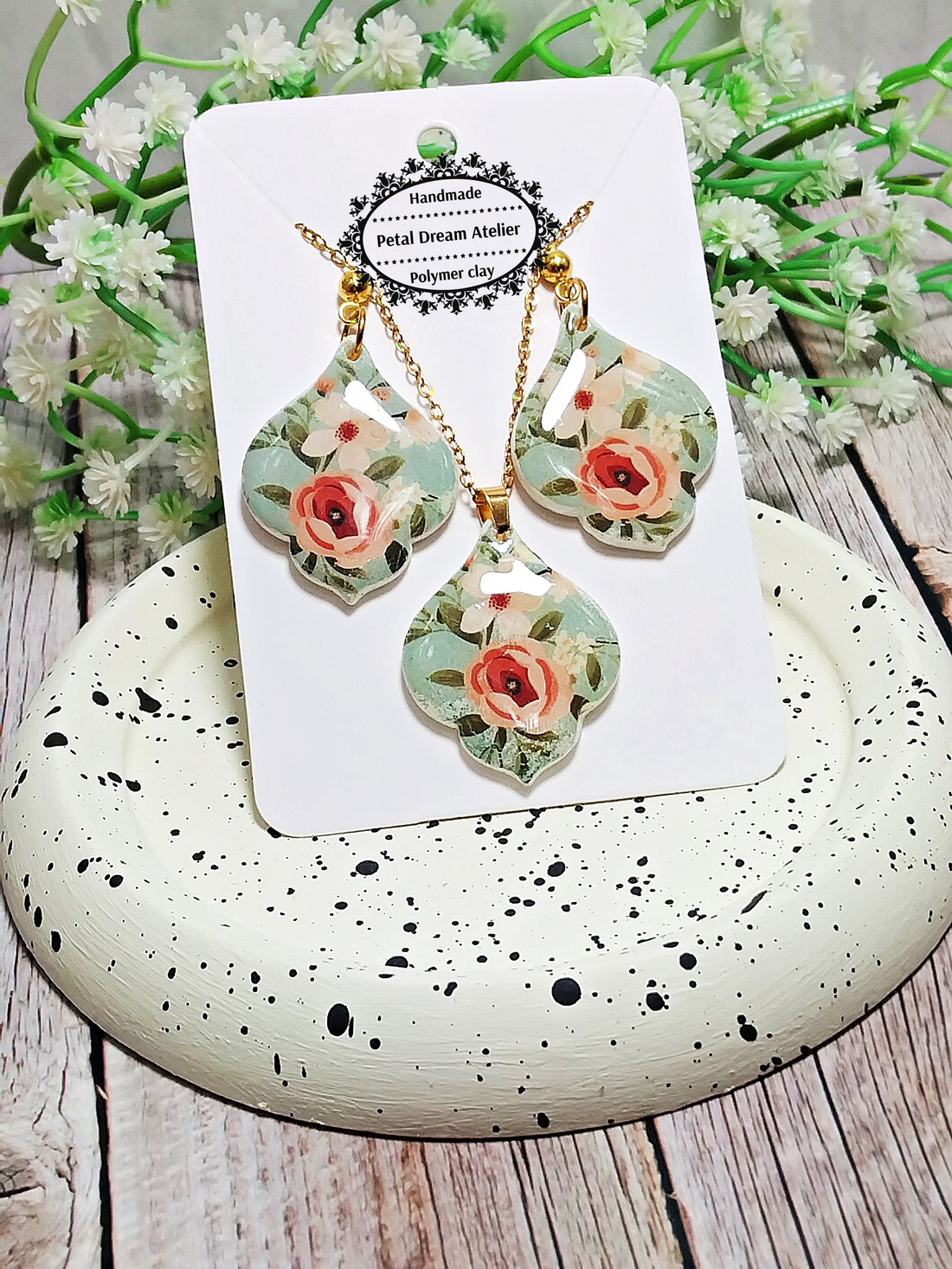 Set cu flori - bijuterii - seturi de bijuterii - Artynos.ro