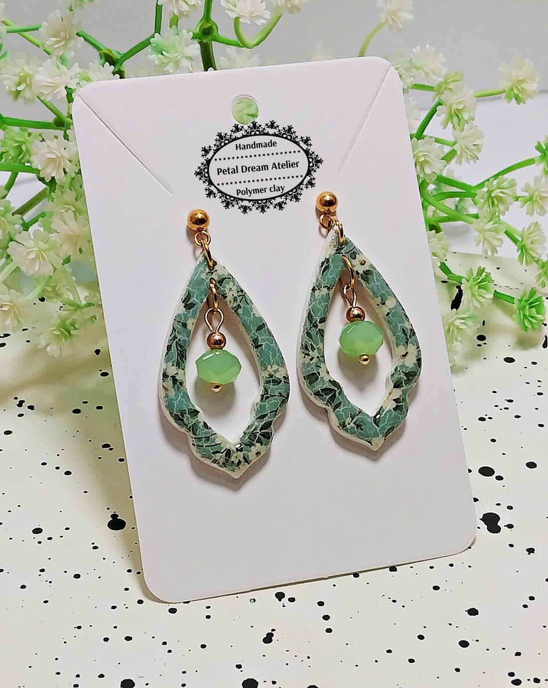 Cercei cu flori - bijuterii - cercei - cercei cu figurine - Artynos.ro