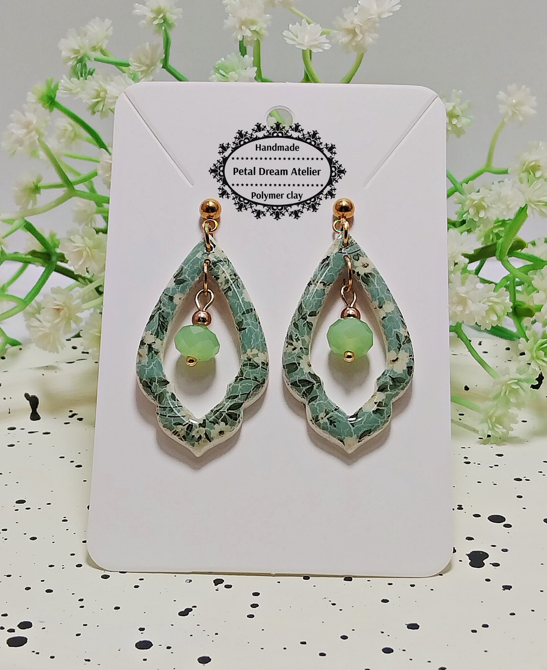 Cercei cu flori - bijuterii - cercei - cercei cu figurine - Artynos.ro