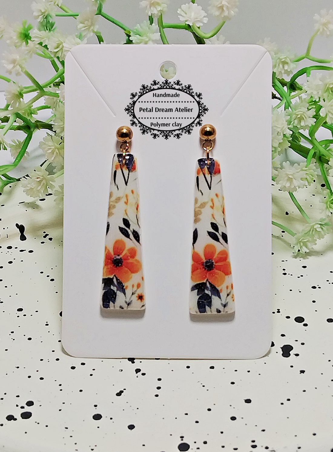 Cercei cu flori - bijuterii - cercei - cercei cu figurine - Artynos.ro