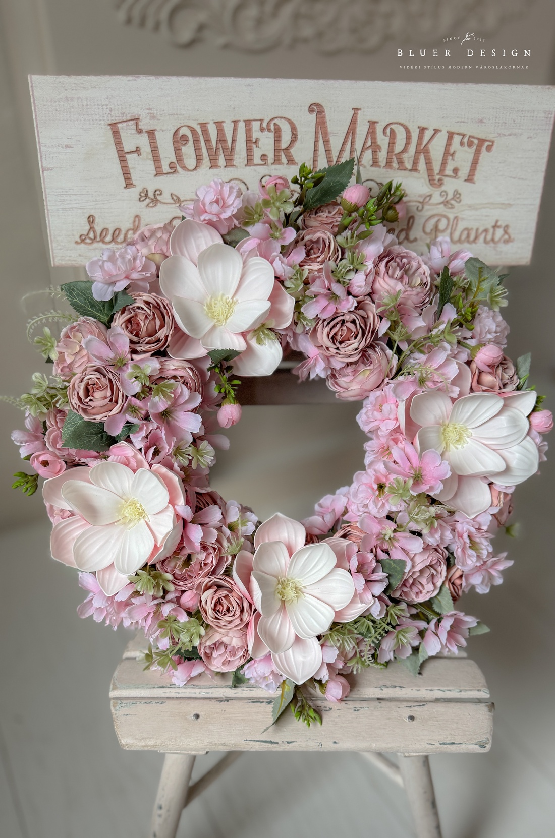Ciocănel vintage cu flori de mătase magnolia, dimensiune completă - coroană de flori - decorațiune de ușă cu flori de mă - casă & stil de viață - accesorii pentru decorat casa - decorațiuni de geam și decorațiuni de ușă - decor ferestre și autocolant pentru geam - Artynos.ro Ciocănel vintage cu flori de mătase magnolia, dimensiune completă - coroană de flori - decorațiune de ușă cu flori de mă - casă & stil de viață - accesorii pentru decorat casa - decorațiuni de geam și decorațiuni de ușă - decor ferestre și autocolant pentru geam - Artynos.ro