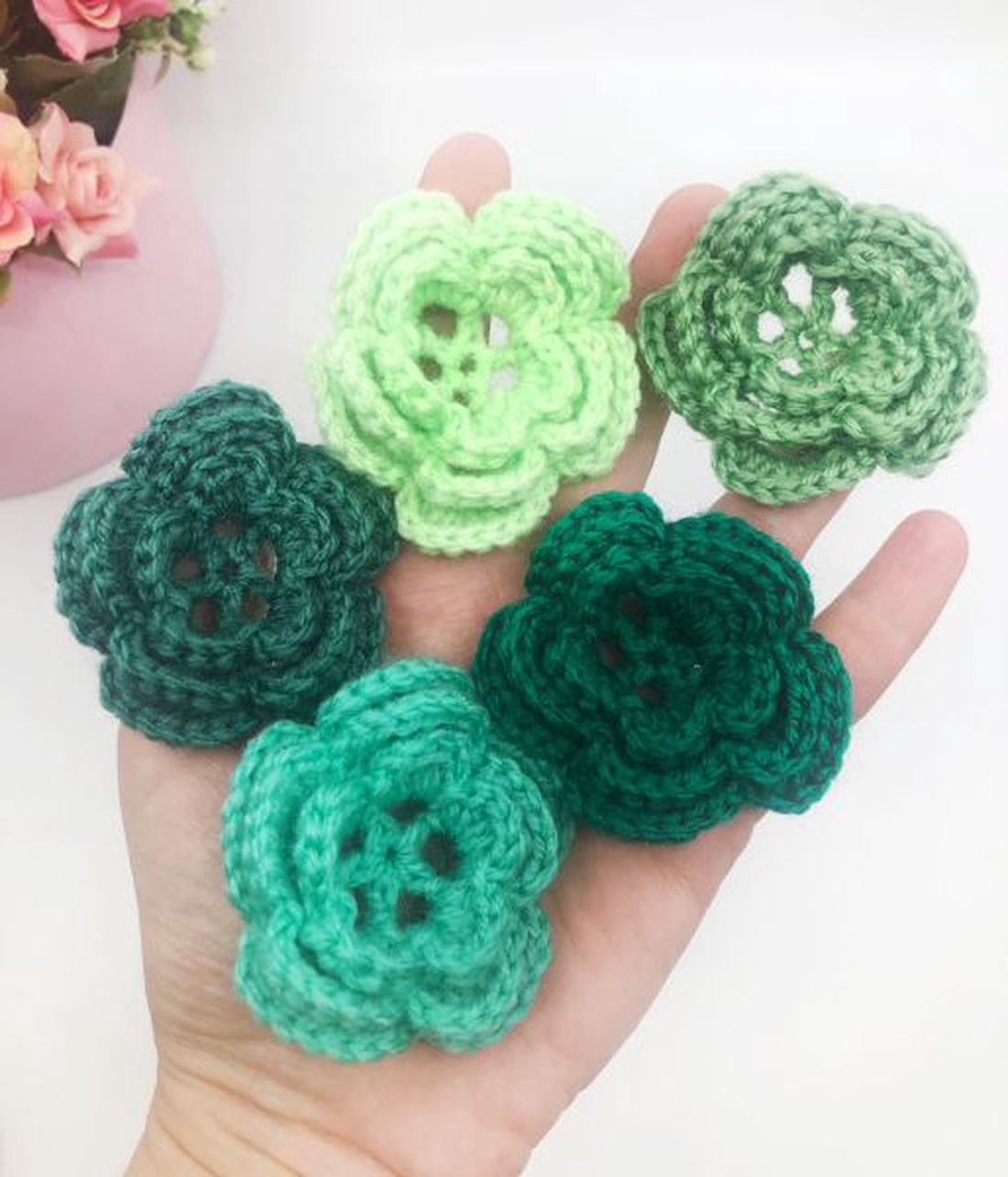 Flori / aplicatii crosetate - accessorii și unelte - accesorii pentru bijuterii - Artynos.ro