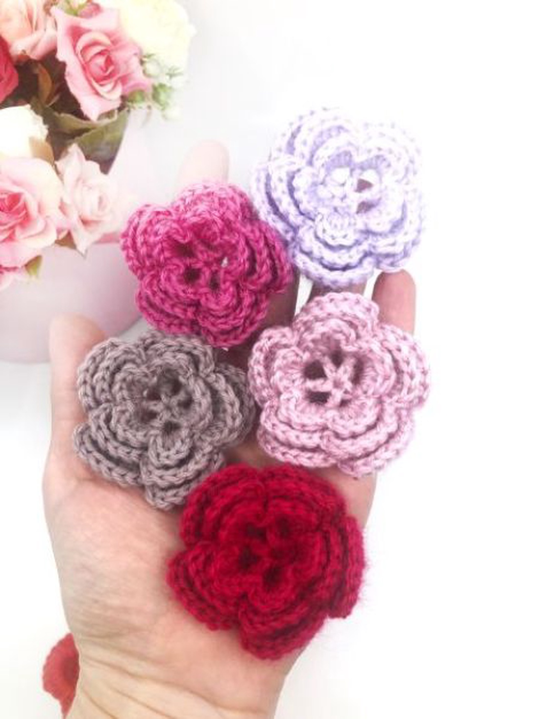 Flori / aplicatii crosetate - accessorii și unelte - accesorii pentru bijuterii - Artynos.ro