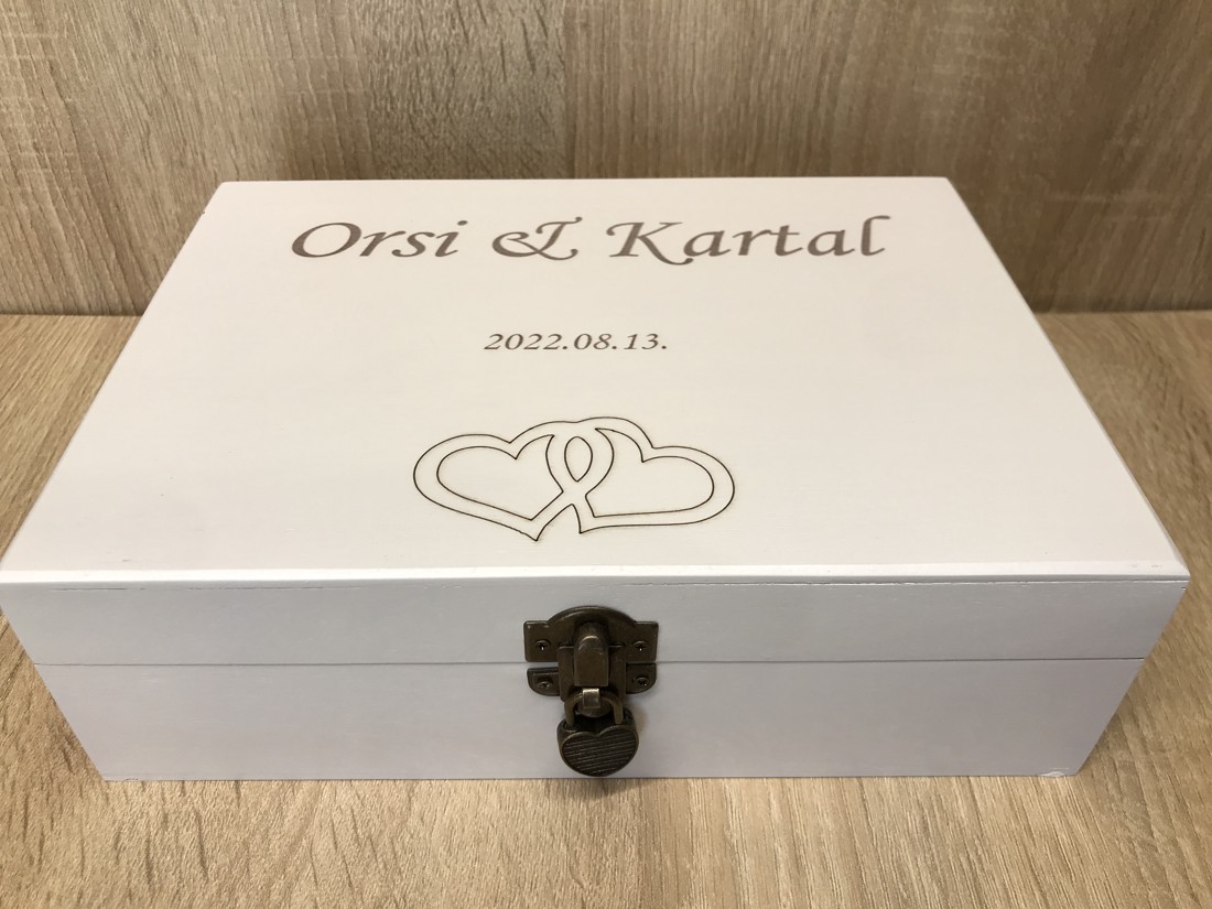 Cutie capsulă de timp pentru nuntă - accesorii nuntă - amintiri și cadouri de nuntă - cadou nuntă - cutie de nuntă - Artynos.ro
