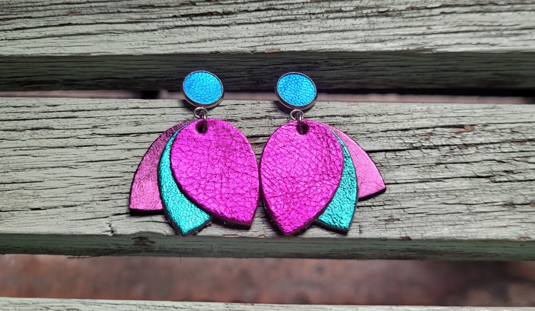 Vibrant leaves 1 - cercei cu accesorii din oțel inoxidabil - - Artynos.ro Vibrant leaves 1 - cercei cu accesorii din oțel inoxidabil - - Artynos.ro