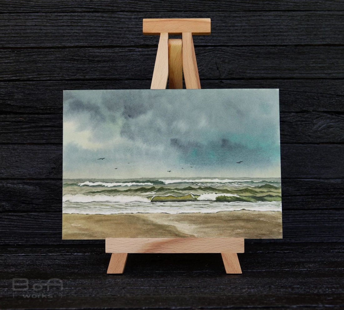  Eternal Remembrance  � pictură originală în acuarelă - arte vizuale și accesorii  - picturi - acuarele picturi - Artynos.ro