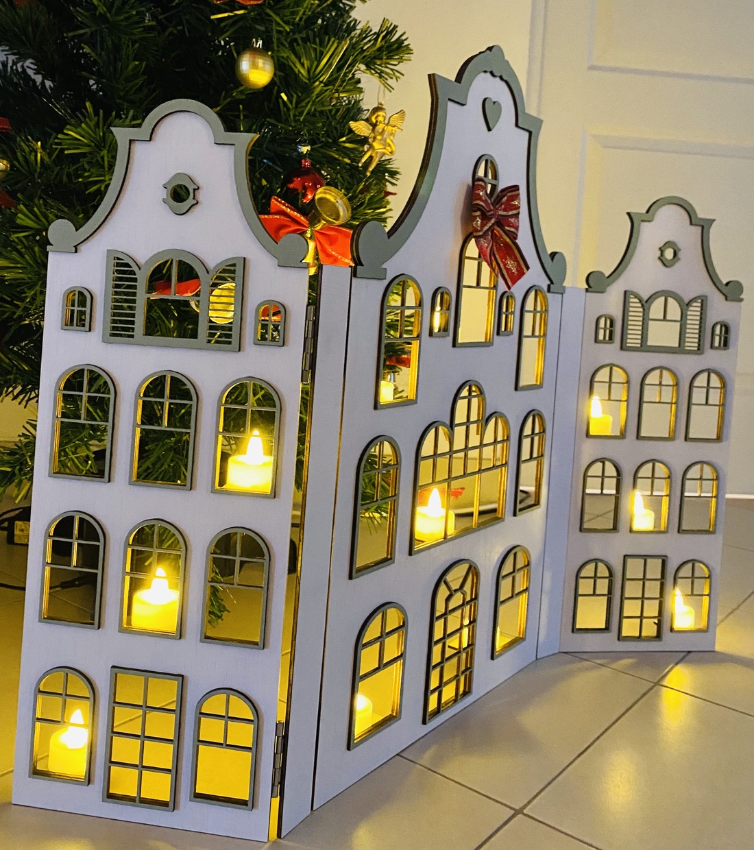 Decor pentru Crăciun  - crăciun - decorațiuni de crăciun de casă - căsuțe decorative de crăciun - Artynos.ro