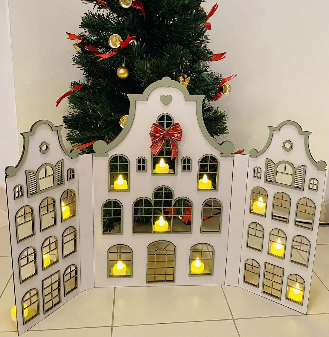 Decor pentru Crăciun  - crăciun - decorațiuni de crăciun de casă - căsuțe decorative de crăciun - Artynos.ro