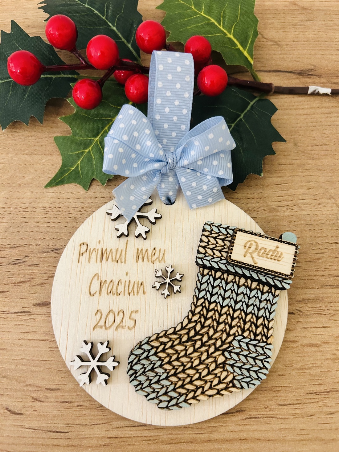 Glob Primul Meu Crăciun  - crăciun - decorațiuni de crăciun de casă - globuri de crăciun - Artynos.ro