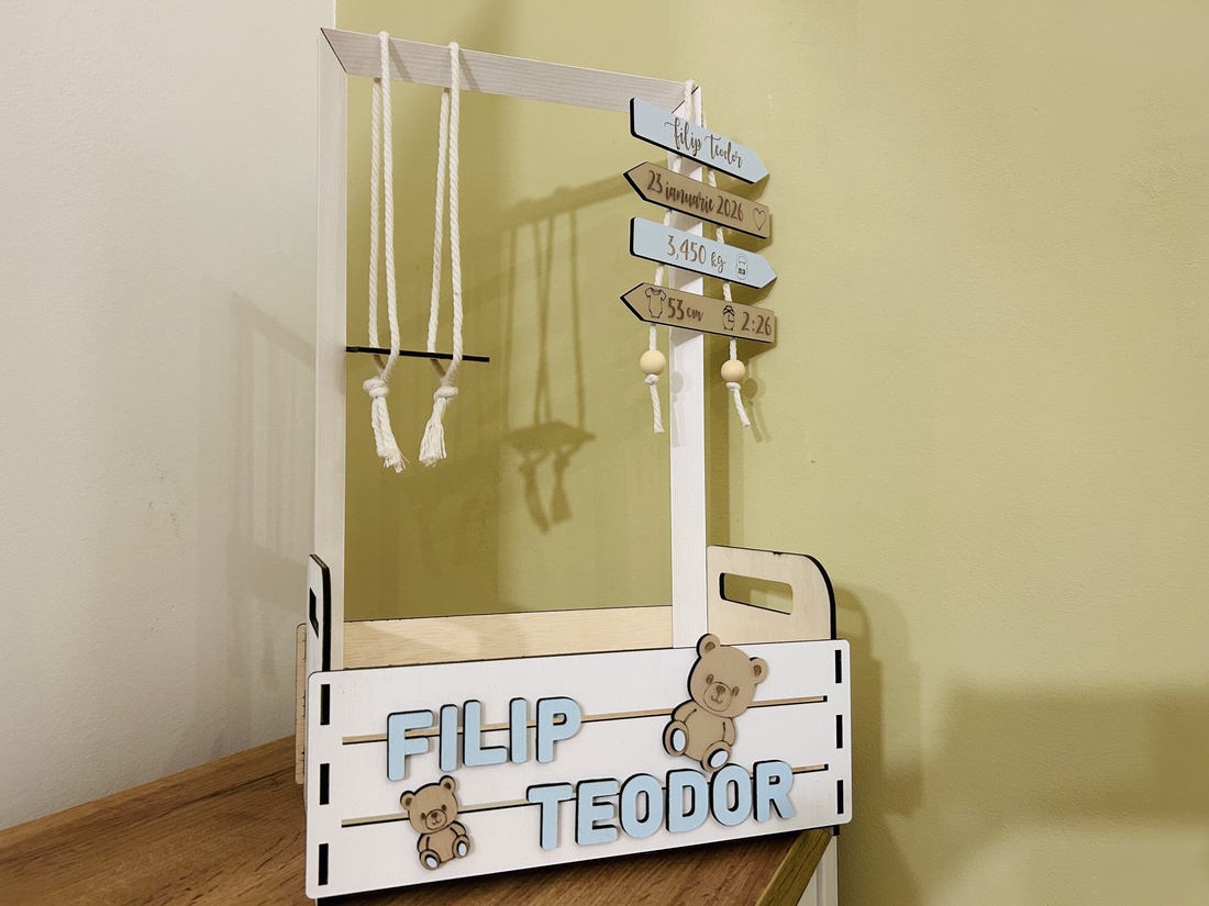 Coș personalizat pentru bebeluși  - casă & stil de viață - echipament pentru camera copiilor - decorațiuni de cameră - Artynos.ro