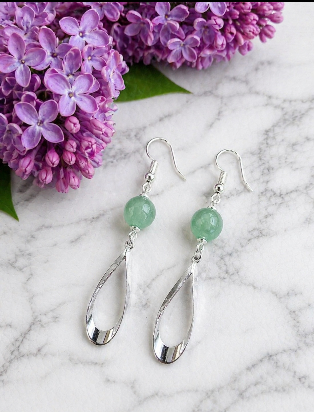 Cercei jad - bijuterii - cercei - cercei din pietre semiprețioase - Artynos.ro