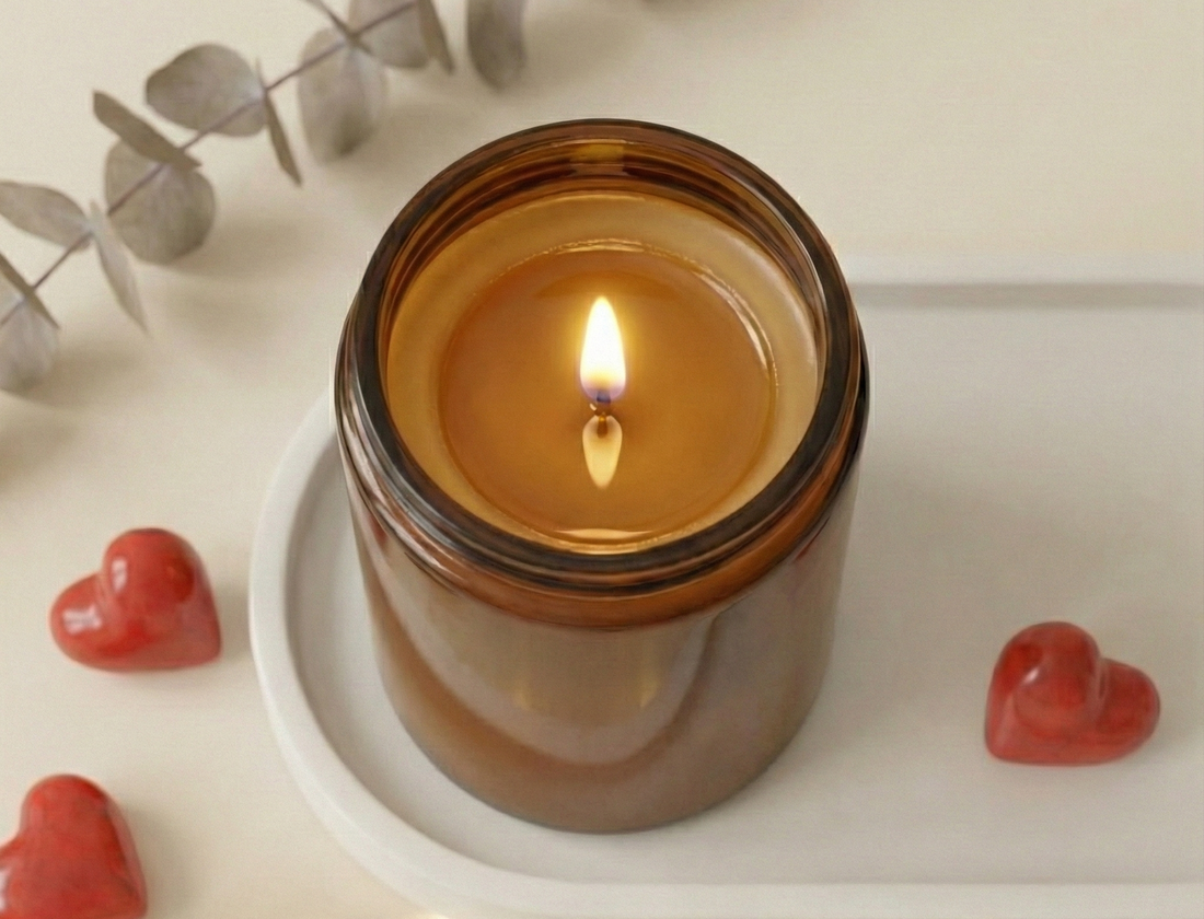Lumânare parfumată de Ziua Îndrăgostiților 120g Lumânare din ceară de soia pentru Ziua Îndrăgostiților Cadou de Ziua Înd - casă & stil de viață - lumânări, parfumuri, arome - ceară parfumată - Artynos.ro