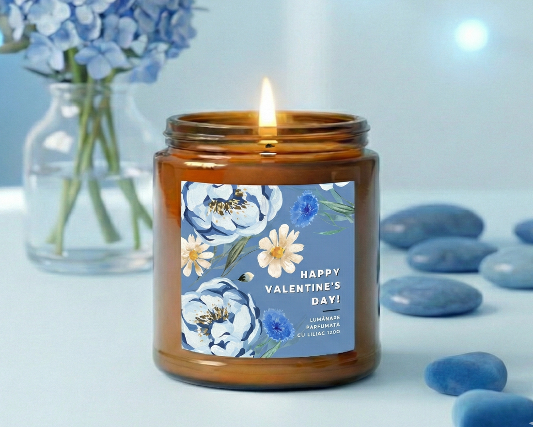 Lumânare parfumată de Ziua Îndrăgostiților 120g Lumânare din ceară de soia pentru Ziua Îndrăgostiților Cadou de Ziua Înd - casă & stil de viață - lumânări, parfumuri, arome - ceară parfumată - Artynos.ro