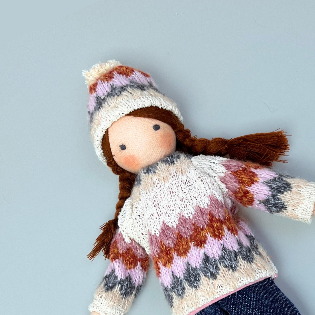 Bogi Baba - Set de iarnă - jucării și echipamente pentru copii - plușuri - păpușă croșetată, păpușă de pluș - Artynos.ro