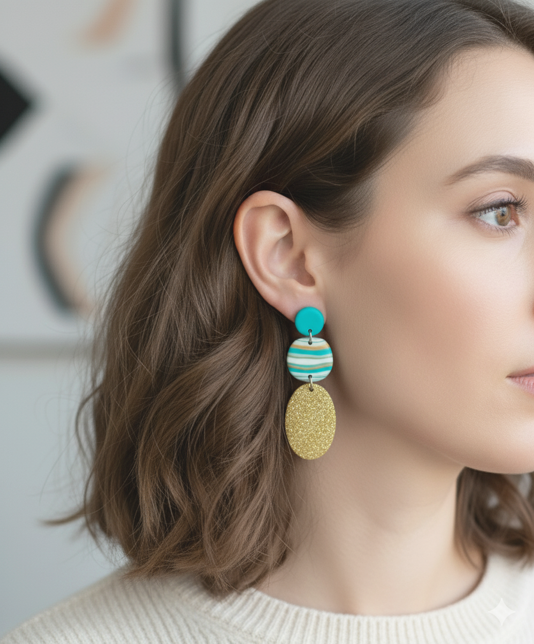 Cercei contemporani cercei supradimensionati argila polimerica, cercei atarnatori cercei pentru vacanta cadou Craciun  - bijuterii - cercei - cercei cu figurine - Artynos.ro Cercei contemporani cercei supradimensionati argila polimerica, cercei atarnatori cercei pentru vacanta cadou Craciun  - bijuterii - cercei - cercei cu figurine - Artynos.ro