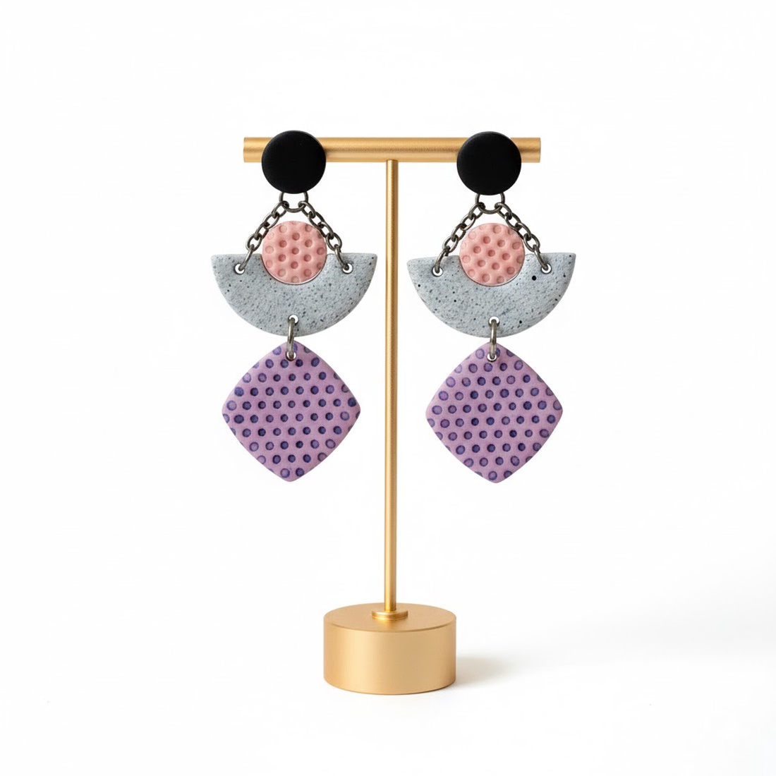 Cercei lungi roz cercei moderni gri si roz cercei geometrici cercei atarnatori tija bijuterie contemporana cadou Craciun - bijuterii - cercei - cercei lungi - Artynos.ro Cercei lungi roz cercei moderni gri si roz cercei geometrici cercei atarnatori tija bijuterie contemporana cadou Craciun - bijuterii - cercei - cercei lungi - Artynos.ro