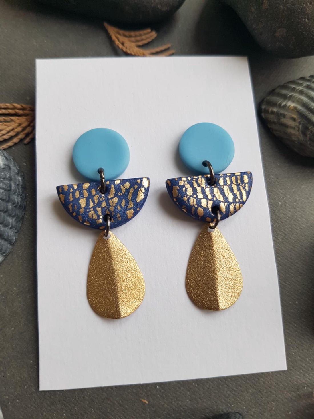 Cercei contemporani cercei supradimensionati argila polimerica, cercei atarnatori cercei pentru vacanta cadou Craciun  - bijuterii - cercei - cercei lungi - Artynos.ro