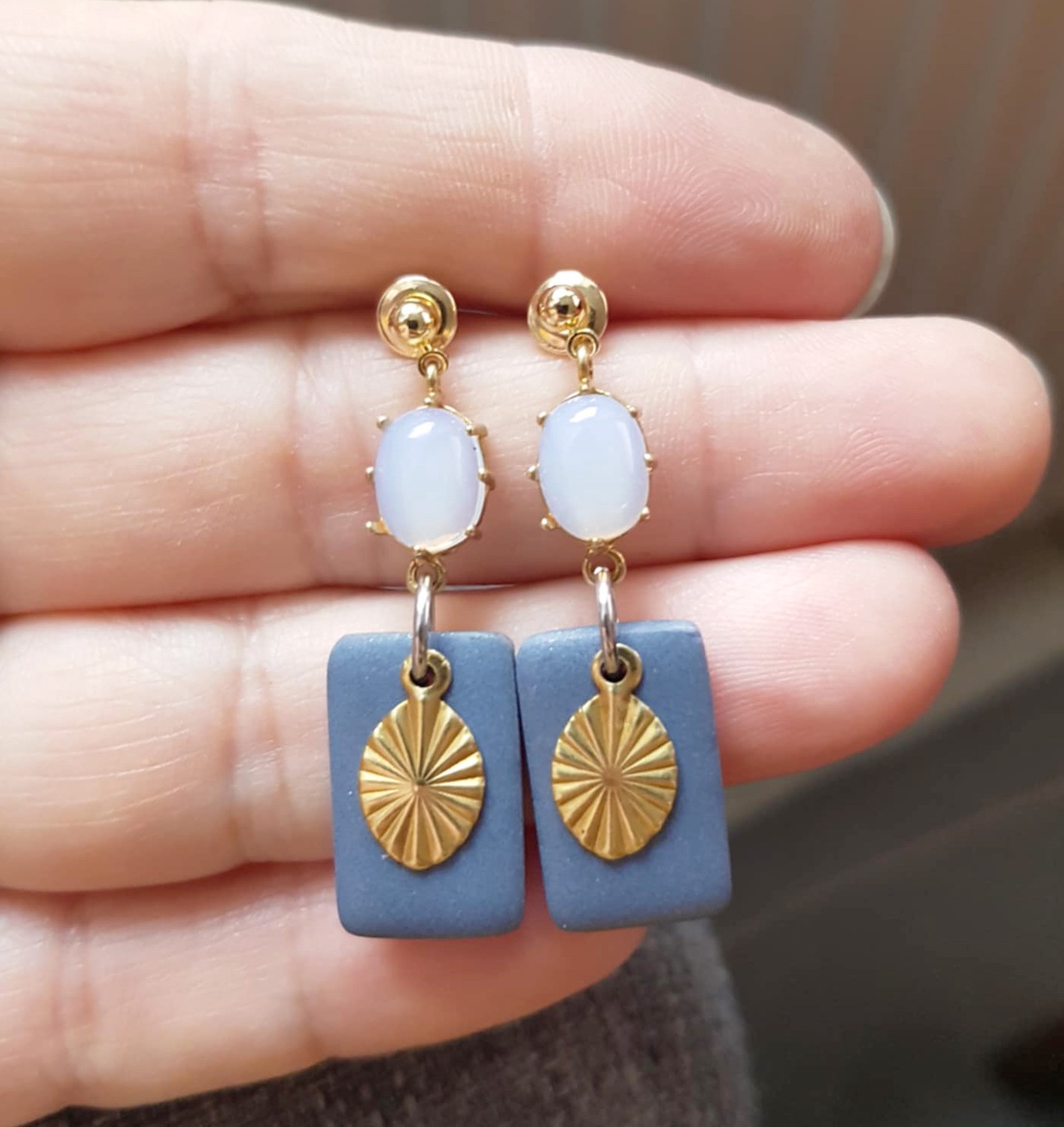 Cercei moderni lungi Cercei gri agatatori, cercei atarnatori supradimensionati cercei geometrici bijuterie cadou Craciun - crăciun - cadouri de moș crăciun - cadouri de moș crăciun - Artynos.ro