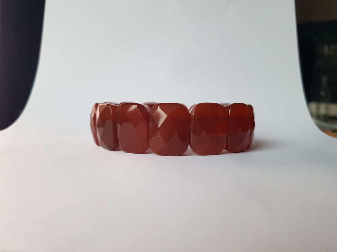 Bratara ajustabila bratara groasa bratara pietre semipretioase agata rosie negre bratara cadou prietena colega iubita - bijuterii - brățări - brățări din pietre semiprețioase - Artynos.ro