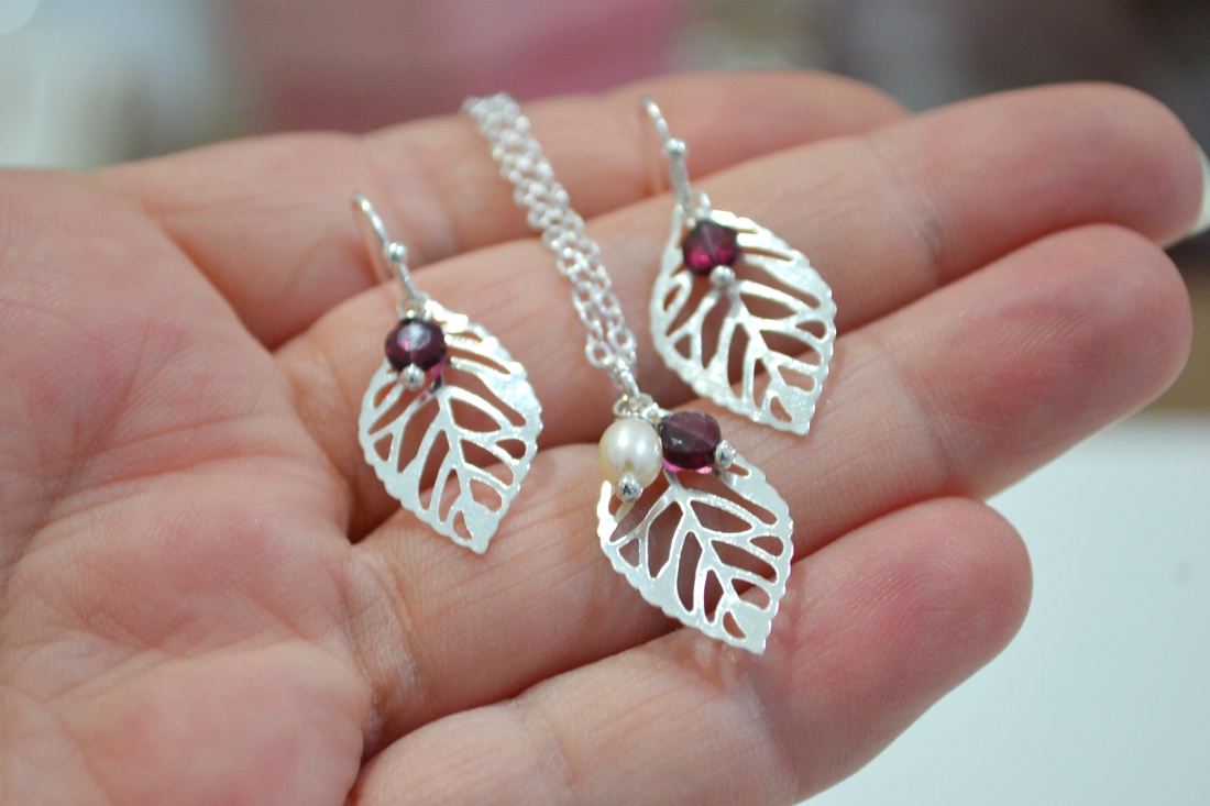 Set de bijuterii artizanal set colier bratara cercei inel agrafe bijuterii din rasina bijuterii cu flori cadou craciun  - bijuterii - seturi de bijuterii - Artynos.ro