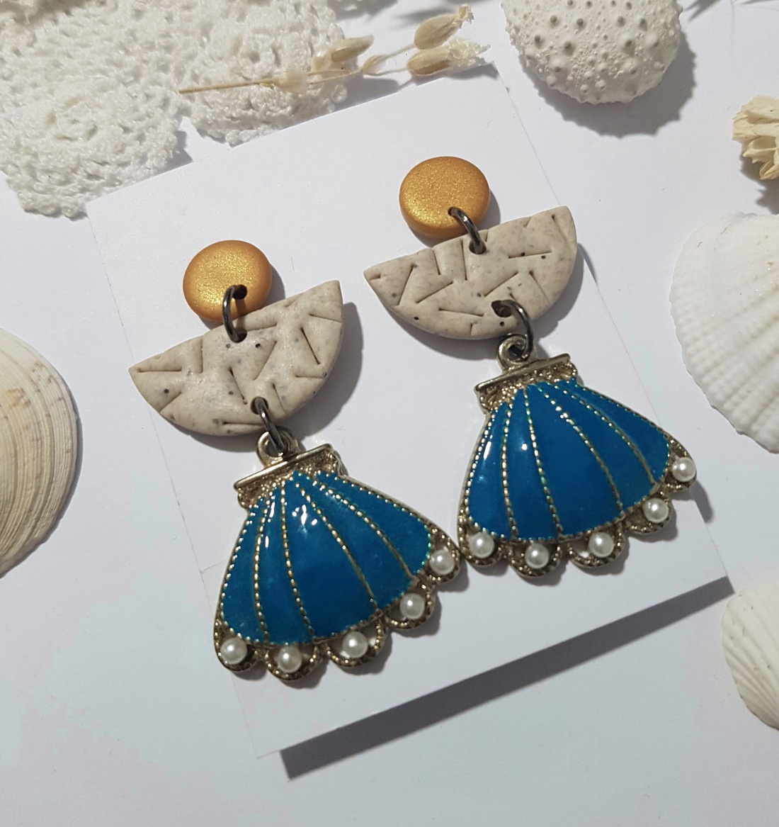 Cercei moderni fimo Cercei statement cercei hoops cercei verzi cercei atarnatori geometrici bijuterie moderna cadou - bijuterii - cercei - cercei hoops - Artynos.ro