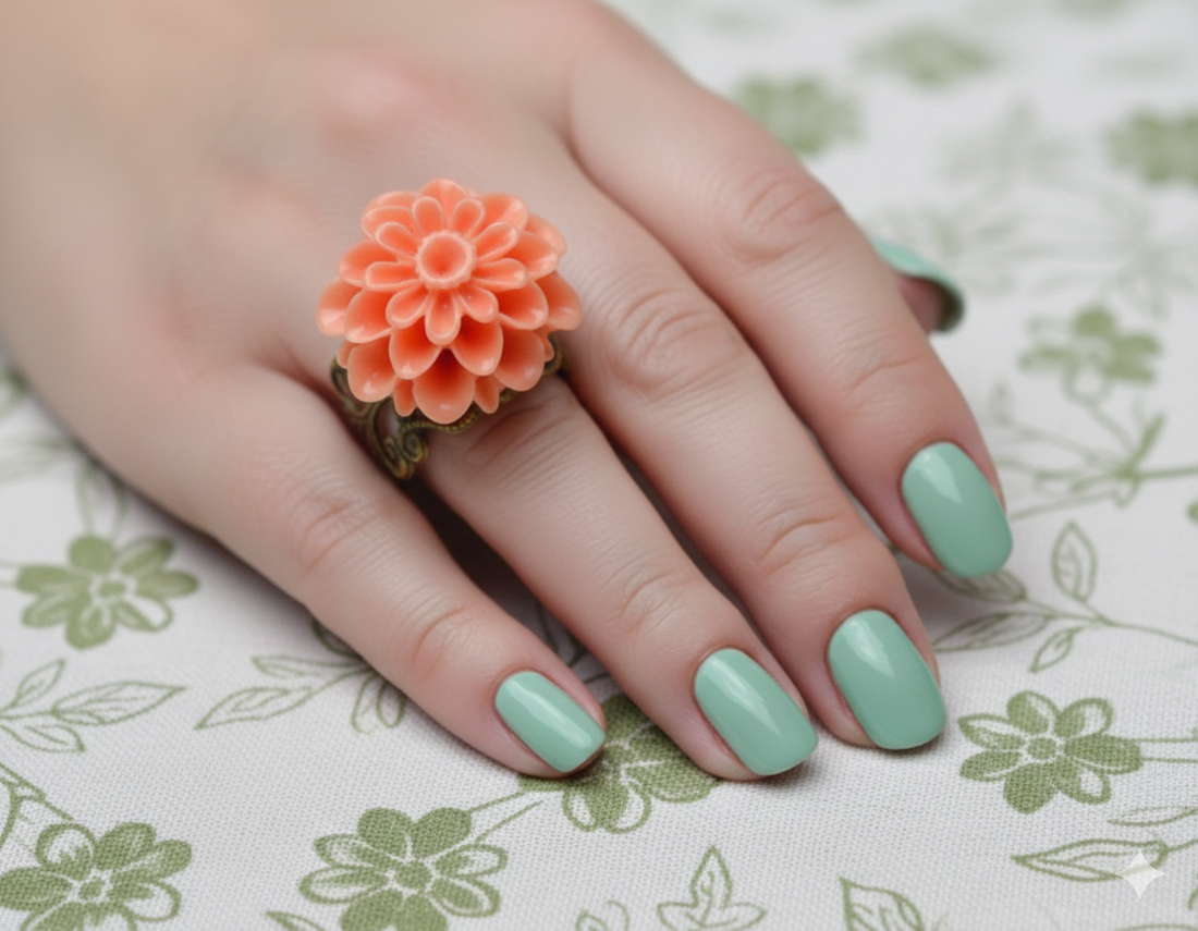 Inel reglabil filigran inel statement ajustabil crizantema inel vintage floare cadou pentru fiica bijuterie cadou martie - bijuterii - inele - inele statement - Artynos.ro