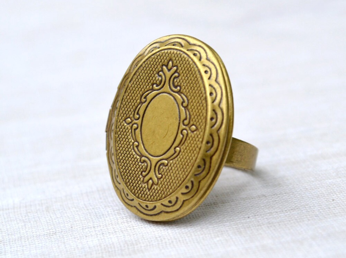 Inel reglabil filigran inel statement ajustabil trandafir inel vintage floare cadou pentru fiica bijuterie unic martie - bijuterii - inele - inele statement - Artynos.ro