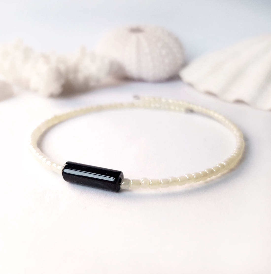 Bratara minimalista ajustabila bratara subtire bratara eleganta margele nisip galbena bratara cadou prietena iubita - bijuterii - brățări - brățări din pietre semiprețioase - Artynos.ro