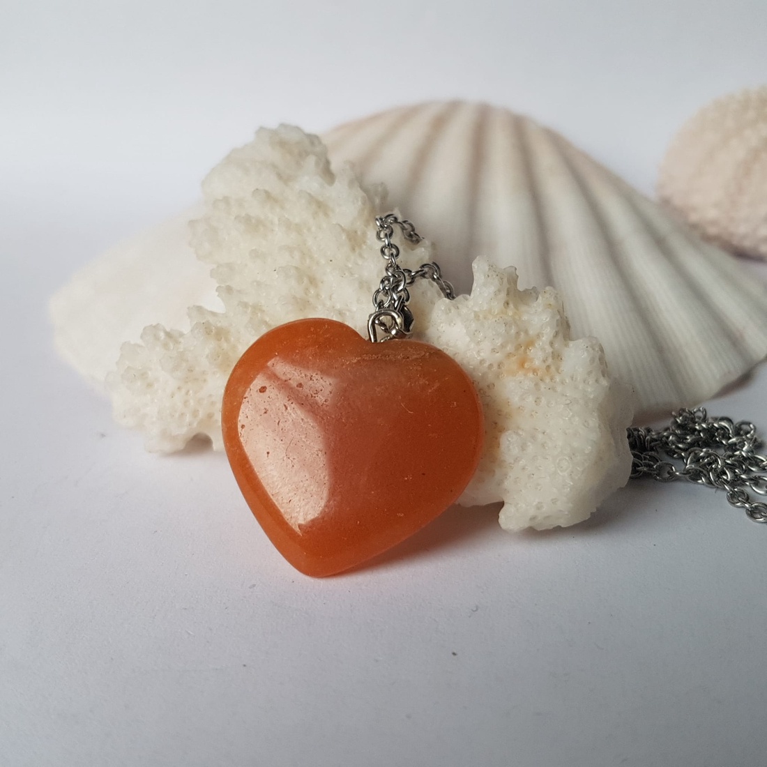 Colier lung artizanal Colier din margele semipretioase verzi Pandantiv frunza cupru colier aventurin verde colier rozar - bijuterii - coliere - coliere din pietre semiprețioase - Artynos.ro