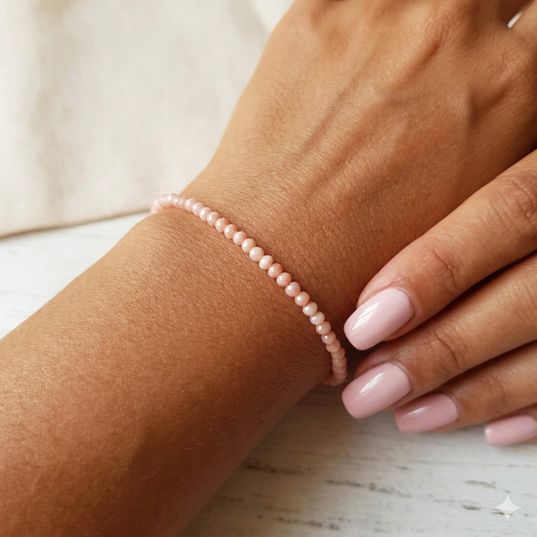 Bratara eleganta din opal roz bratara pietre semipretioase bijuterie minimalista cadou zodie balanta pesti bijuterie roz - bijuterii - brățări - brățări din pietre semiprețioase - Artynos.ro